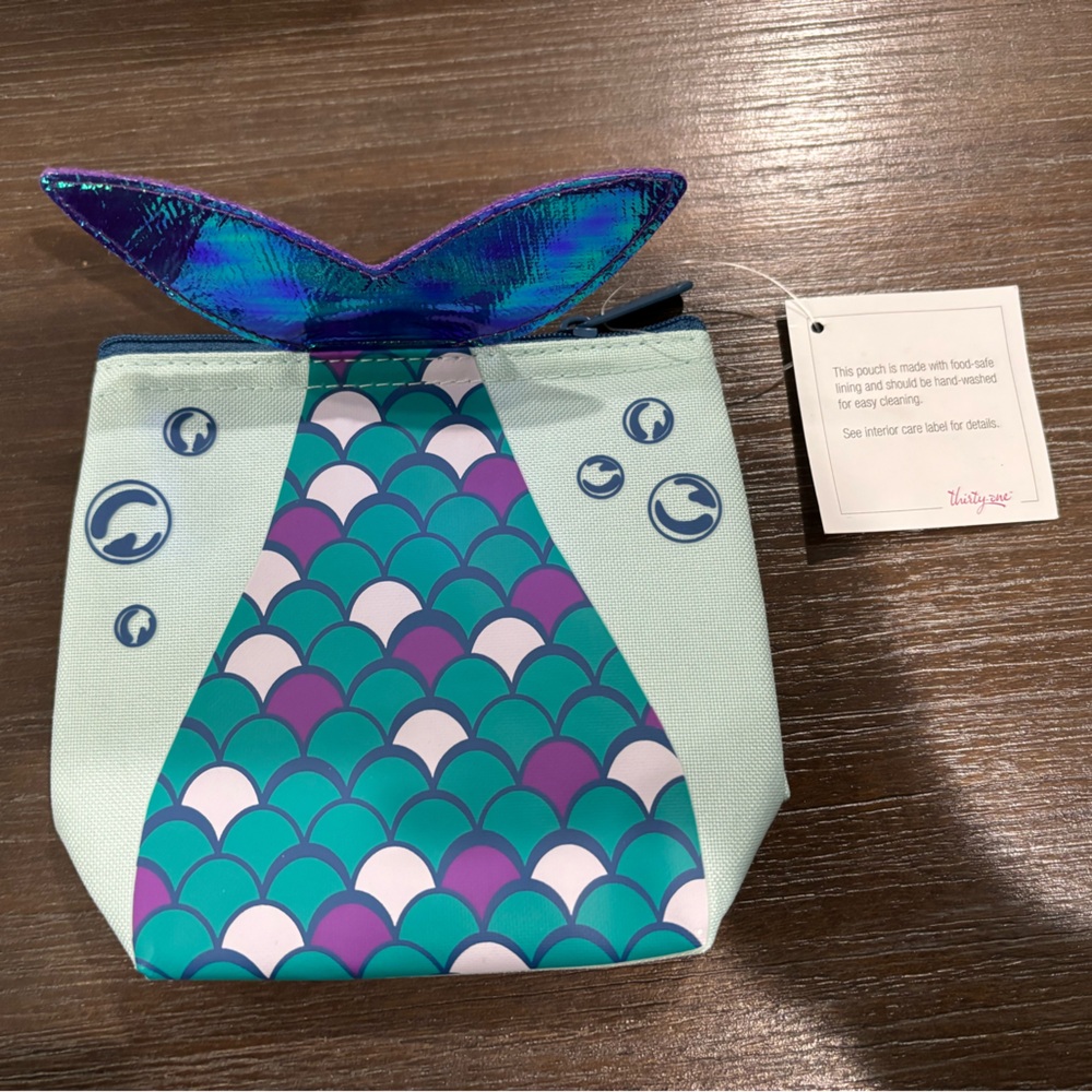 NWT Thirty-One Mermaid Tail Pouch